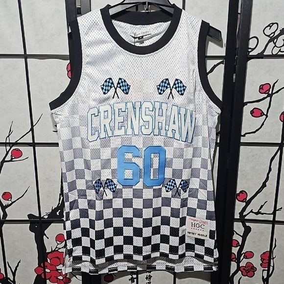 Nipsey Hussle‎ Crenshaw Checkered Basketball Jersey Size Medium NWT - Picture 1 of 10